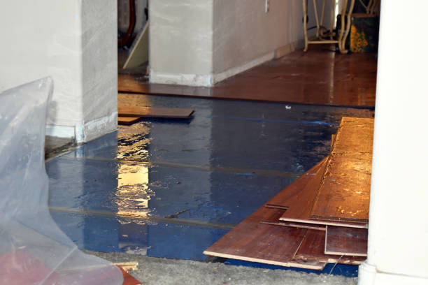Professional Burst Pipe Cleanup technician working in Corona, CA